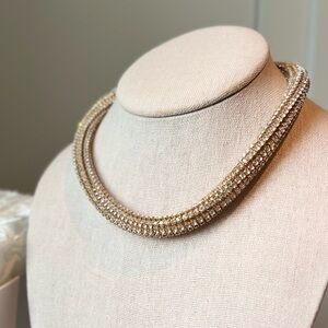 Gold and Crystal Necklace
